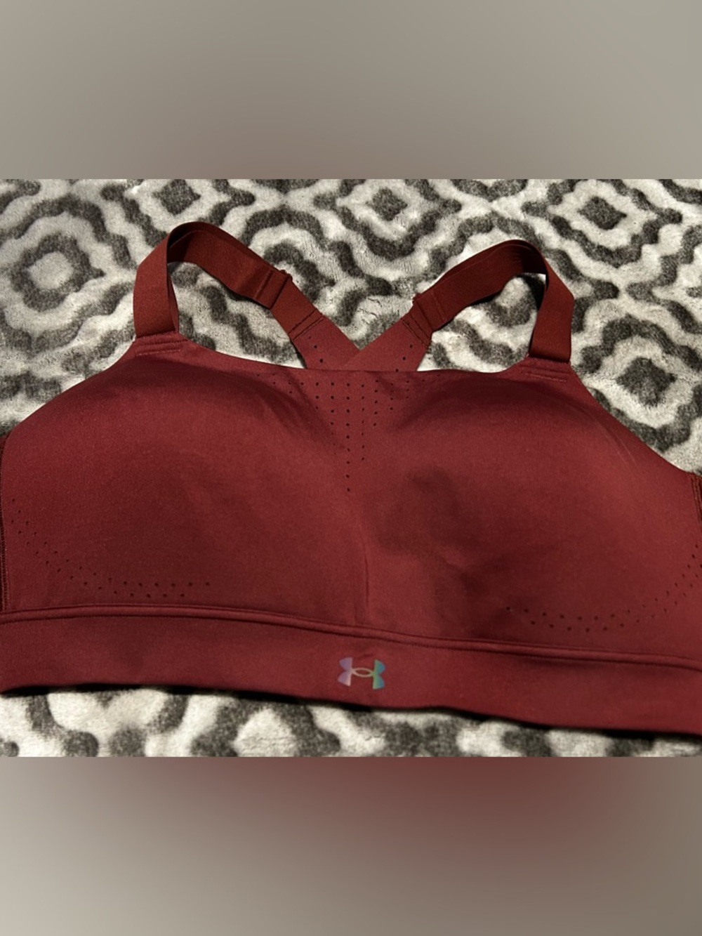 Under Armour Women's Deep Red Burgundy Support Sports Bra